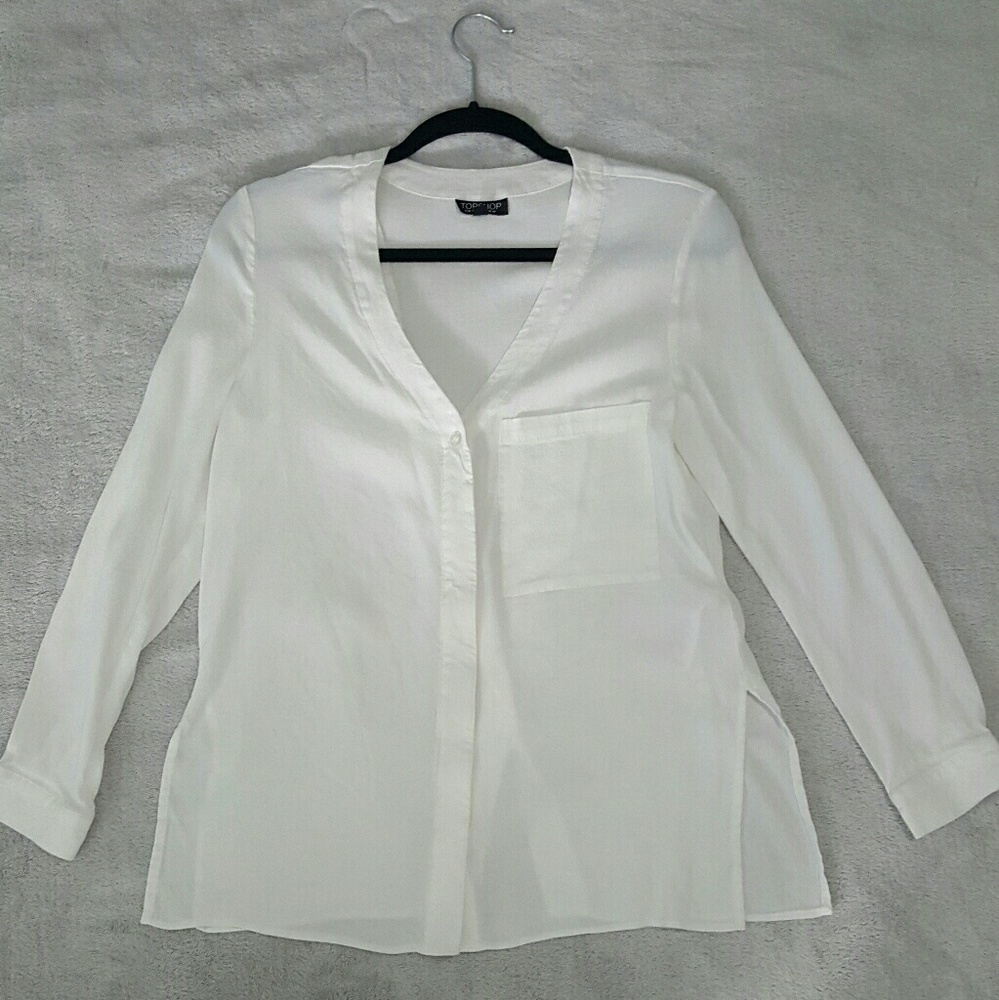 Topshop white tunic